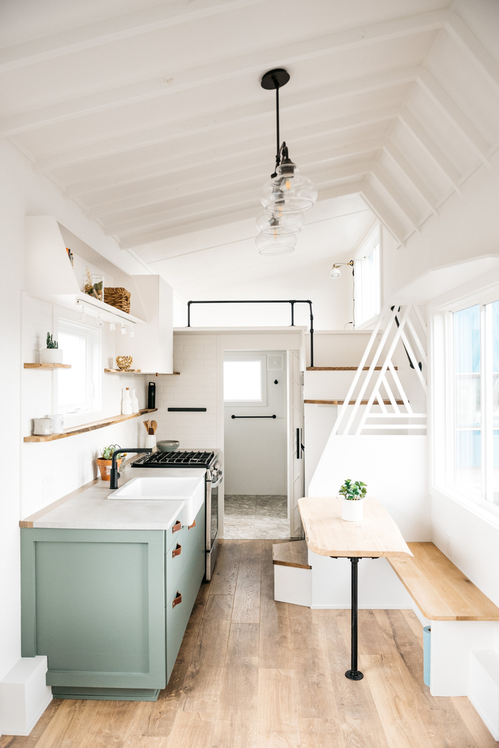 Vertical Photo of Tiny House Interior Decor